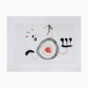 Lithographie Joan Miro, Enfance d'Ubu IV, 1972