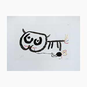 Lithographie Joan Miro, Enfance d'Ubu IV, 1972