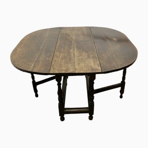 Early 19th Century Oak Gate Leg Dining Table