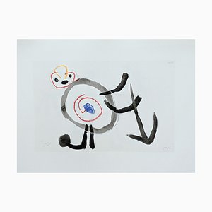 Lithographie Joan Miro, Enfance d'Ubu V, 1972