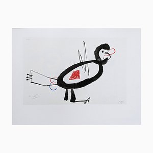 Lithographie Joan Miro, Enfance d'Ubu VI, 1972