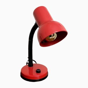 Lámpara de escritorio roja, años 70