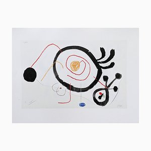 Joan Miro, Enfance d'Ubu XI, Lithographie, 1972