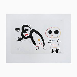 Lithographie Joan Miro, Enfance d'Ubu XII, 1972