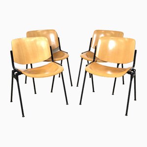 DSC 106 Desk Chairs by Giancarlo Piretti for Castelli / Anonima Castelli, Italy, 1960s, Set of 4