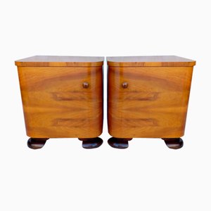Tables de Chevet par Jindřich Halabala pour Up Závody, 1950s, Set de 2