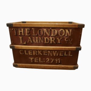 Industrieller Servierwagen von London Laundry Co.