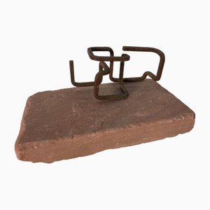 Ariel Elizondo Lizarraga, Nevada, 2023, Stone & Corten Steel Sculpture