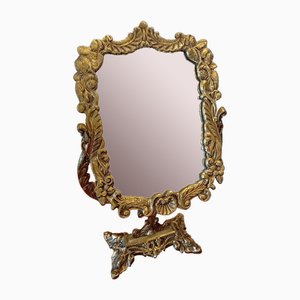 Gilt Metal Dressing Mirror