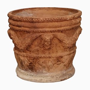 Große neapolitanische Terrakotta Vase, 1800er