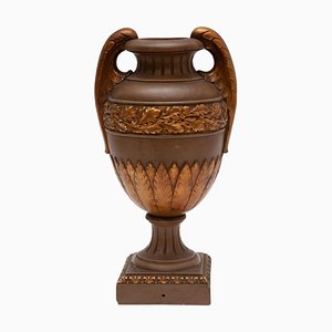 Österreichische Amphora Keramikvase im Klassizismus, 1885