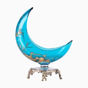 Art Nouveau Cup in the Shape of a Crescent Moon, Early 20th Century