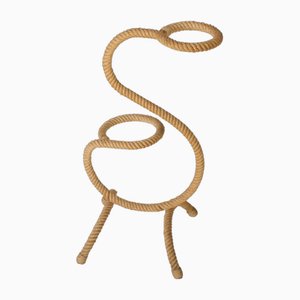 Rope Plant Stand by Adrien and Frida Audoux-Minet, 1950s