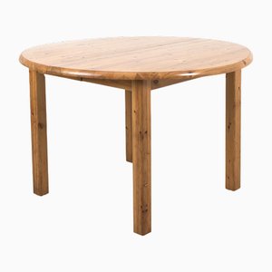 Table de Salle à Manger Coulissante Ronde en Bois