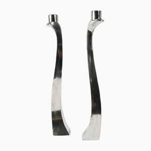 Postmodern Nessy Candlesticks from Escapade Paris, France, 1980s, Set of 2