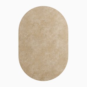 Tapis Oval Corn #02 Modern Minimal Oval Shape Hand-Tufted Rug by TAPIS Studio