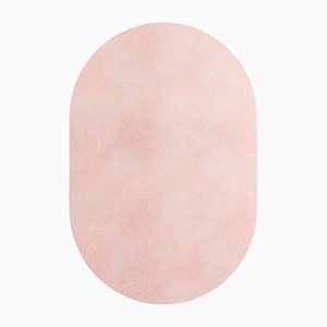 Tapis Oval Baby Rose #06 Modern Minimal Oval Shape Hand-Tufted Rug by TAPIS Studio