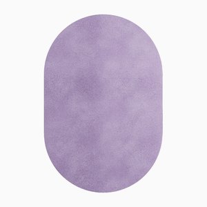 Tapis Oval Lavanda #08 Moderne Minimal Oval Shape Touffeté à la Main par TAPIS Studio