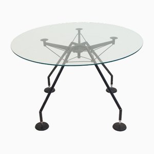 Table de Salle à Manger Ronde Nomos par Sir Norman Foster & Partner pour Tecno, 1980s