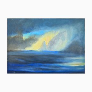 Peinture à l'Huile Roberto Cuccaro, Storm at Sea, 2000s