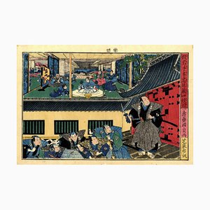 Utagawa Kunisada, El tesoro, grabado en madera, 1860