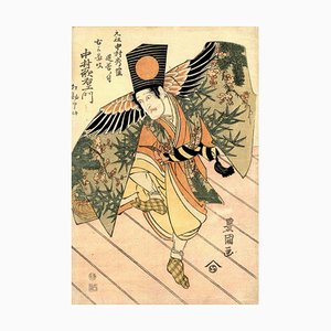 Grabado en madera de Utagawa Toyokuni, Kabukie, década de 1810