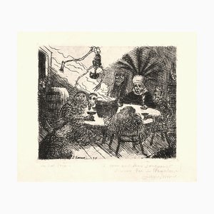 James Ensor, Le Roi Peste (Los reyes de la plaga), grabado, 1895