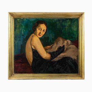 Eliseu Visconti, Woman, Oil Painting, 1930