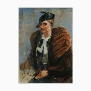 Antonio Feltrinelli, Portrait of Woman, Painting, 1930s