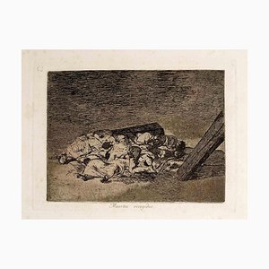 Francisco Goya, Muertos recogidos, Acquaforte, 1863