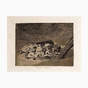 Francisco Goya, Muertos recogidos, Grabado, 1863