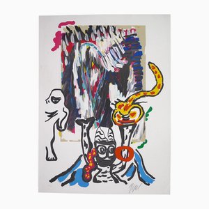 Lithographie, Karel Appel, Tantrika, 1985