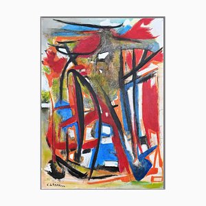 Giorgio Lo Fermo, Expresión abstracta, óleo sobre lienzo, 2022