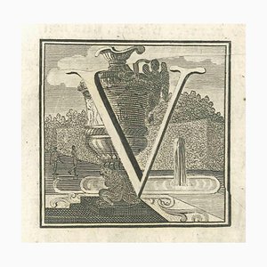 Luigi Vanvitelli, Lettera dell'Alfabeto V, Acquaforte, XVIII secolo