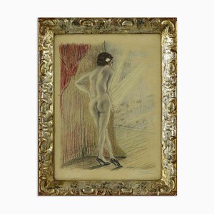Édouard Chimot, Model in Theatre, Lithograph, Early 20th Century