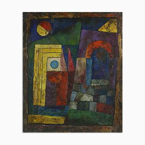 Giorgio Cresciani, Homage to Paul Klee, Oil Painting, 1977