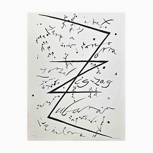 Lithographie Rafael Alberti, Letter Z, 1972