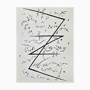 Rafael Alberti, Lettera Z, Litografia, 1972