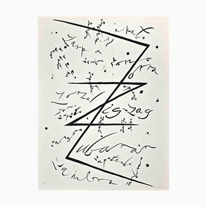 Rafael Alberti, Letter Z, Lithograph, 1972