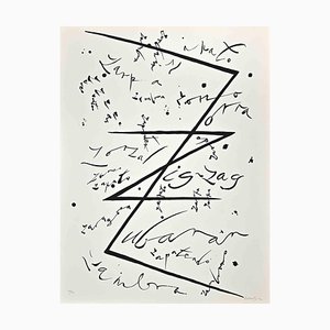 Rafael Alberti, Lettera Z, Litografia, 1972