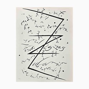 Rafael Alberti, Letter Z, Lithograph, 1972