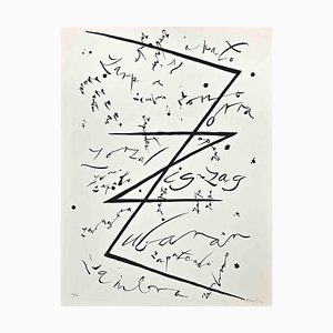 Lithographie Rafael Alberti, Letter Z, 1972