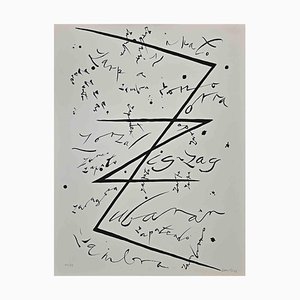 Rafael Alberti, Letter Z, Lithograph, 1972