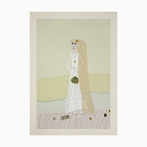 Gabrijel Stupika, The Bride, Lithographie sur Papier, Fin du XXe siècle