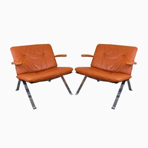 Mid-Century Armchairs Model 1600 by Hans Eichenberger for Girsberg, Set of 2