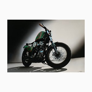 Luca Pagani, Harley Davidson 883 Custom, Acrílico sobre aluminio, 2008