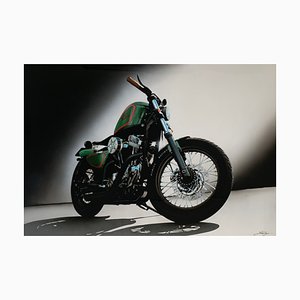 Luca Pagani, Harley Davidson 883 Custom, Acrilico su alluminio, 2008