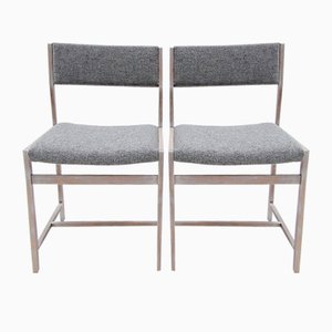 Set of Chairs in Whitened Oakwood & Kvadrat Fabric