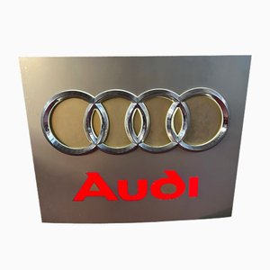 Audi Leuchtreklame mit Hintergrundbeleuchtung, 1980er