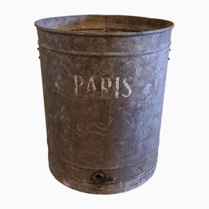 1st Half 20th Century French Metal Zinc Barrel, Paris, 1920s